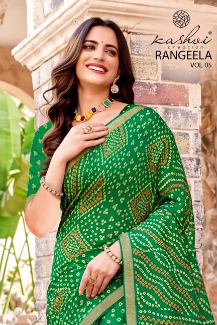 Kashvi rangeela vol-5 saree for wholesale